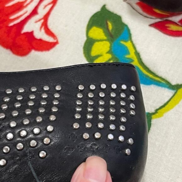 See By Chloe Black Silver Studded Booties 38/7.5 - Picture 9 of 14